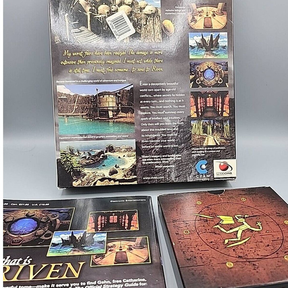 Riven The Sequel to Myst PC CD-ROM 1997 Windows 95 / MAC 5-Disc Set & Manual - Picture 2 of 8